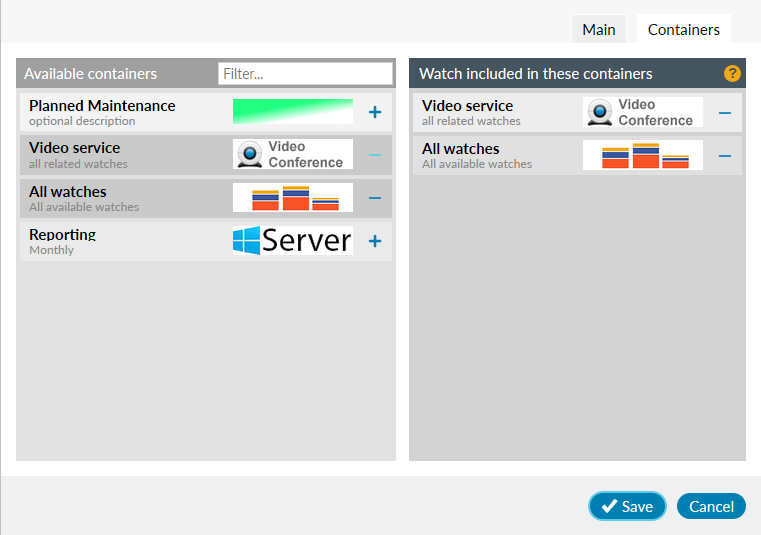 SD-WAN edit watch Containers tab