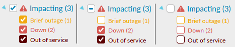 Line Availability check box states