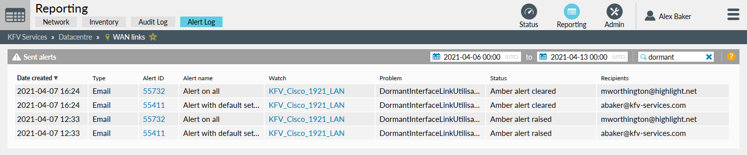 Alert Log